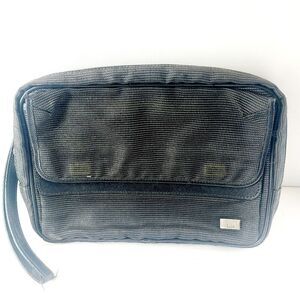 Dunhill Canvas Leather Clutch Bag